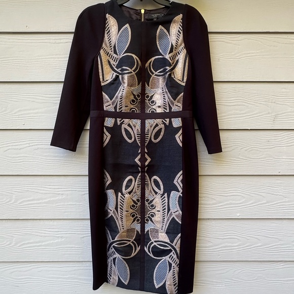 Ted Baker London
Tasiele 3/4-Sleeve Dress W/ Brocade Front - Picture 11 of 16